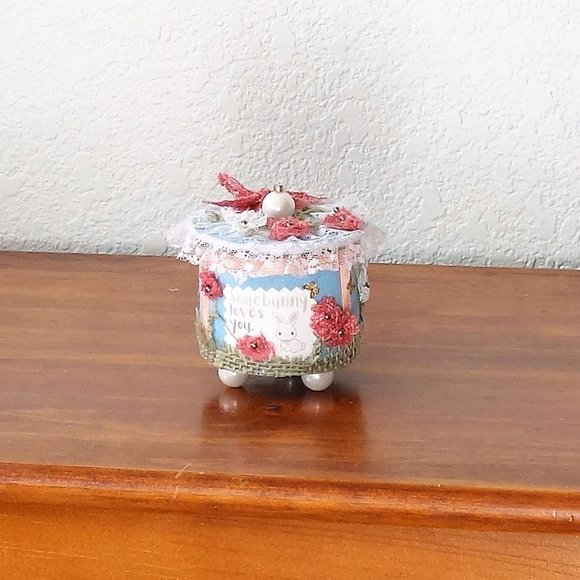 Tooth Fairy Box, Girls Ring Box, Girls Jewelry Box, Bunny Trinket Box - Picture 2 of 5